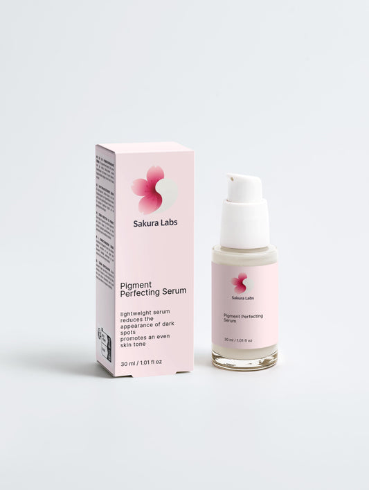 Pigment perfecting serum with alpha-arbutin and vitamin E for dark spot reduction