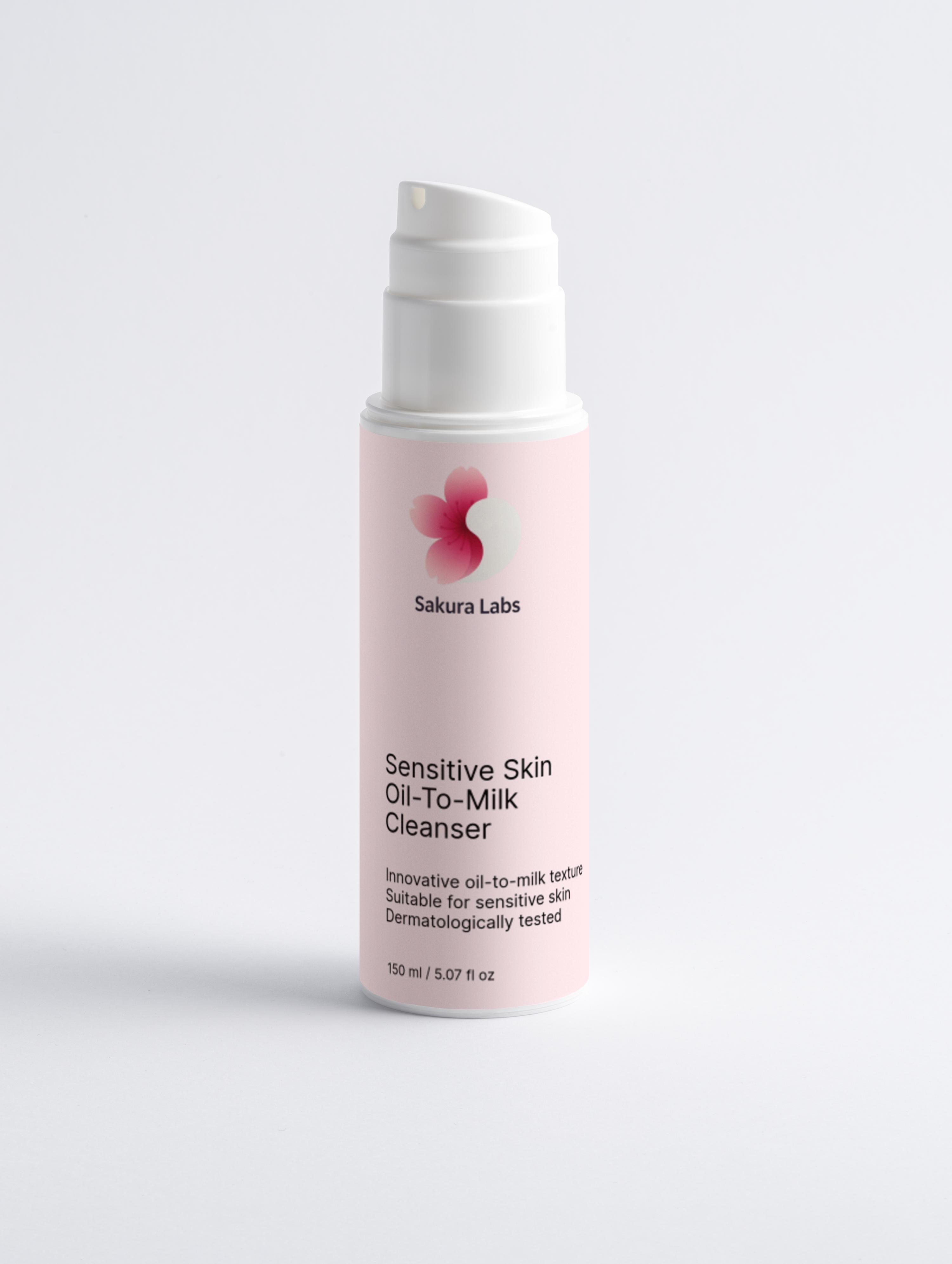 Sensitive skin oil-to-milk cleanser – gentle formula with camomile and sea buckthorn