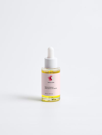 Rosehip oil serum with bakuchiol – natural retinol alternative for wrinkle reduction and glow